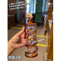 (出清) 上海迪士尼樂園限定 奇奇 造型旋轉吸管飲料杯 (BP0030)